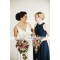 A-line Jewel Knee-length Chiffon Bridesmaid/ Wedding Party Dress