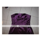 A-line Strapless Floor-length Stretch Satin Bridesmaid/Wedding Party Dress 