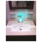 Single Handle Color Changing LED Waterfall Bathroom Sink Faucet (Chrome Finish)