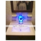 Single Handle Color Changing LED Waterfall Bathroom Sink Faucet (Chrome Finish)