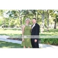 A-line Jewel Knee-length Chiffon Bridesmaid/ Wedding Party Dress