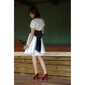 Satin A-line Square Neckline Short/ Mini Cocktail Dress
