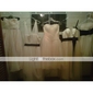 A-line Strapless Knee-length Tulle Taffeta Cocktail Dress