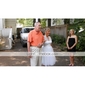 Empire Halter Knee-length Tulle Wedding Dress