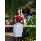 Sheath / Column Sweetheart Short / Mini T-shirt Taffeta Wedding Dress With Wrap