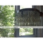White Shell + Crystal Flush Mount (Chrome Finish)