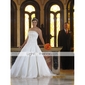 Ball Gown Strapless Floor-length Wedding Dress With Satin Wrap