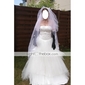 palla abito senza spalline in raso pavimento-lunghezza abito da sposa in tulle