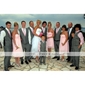 A-line / Ball Gown Strapless Asymmetrical Satin Organza Wedding Dress