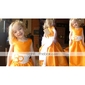 A-line Strapless Empire Knee-length Taffeta Bridesmaid/ Wedding Party Dress