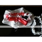 2-pieza de satín encantadora con ligas de boda bowknot