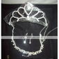 diamantes de imitación boda preciosa joyería conjunto, incluyendo collares, aretes y diadema