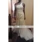 Satin Tulle Trumpet/Mermaid One Shoulder Sweep Train Evening Dress inspired by Julia Stiles at Golden Globe Award 