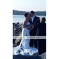 Taffeta Strapless Trumpet Wedding Dresses with Beaded Lace 