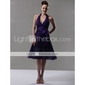 NEELE - Vestido de Fiesta de boda o de Dama de honor de Gasa y Satén