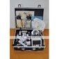 kit tattoo profissional com 2 armas de tatuagem e de energia lcd