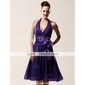 NEELE - Vestido de Fiesta de boda o de Dama de honor de Gasa y Satén