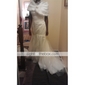 Satin Tulle Trumpet/Mermaid One Shoulder Sweep Train Evening Dress inspired by Julia Stiles at Golden Globe Award 