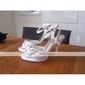 Obermaterial Satin High Heels Riemchensandalen mit Strass / bowknot Hochzeit Brautschuhe (0984-r-021)