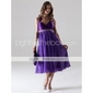 NEELE - Vestido de Fiesta de boda o de Dama de honor de Gasa y Satén