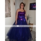 Ball Gown Sweetheart Floor-length Sequined Tulle Prom Dress