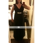Sheath/Column V-neck Floor-length Draped Chiffon Mother of the Bride Dress