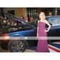 Chiffon Sheath/ Column One Shoulder Court Train Evening Dress inspired by Cat Deeley at Emmy Award