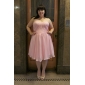 A-line Sweetheart Knee-length Chiffon Bridesmaid Dress