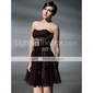 A-line Sweetheart Short/ Mini Chiffon Cocktail Dress