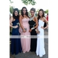 Chiffon Sheath/ Column One Shoulder Court Train Evening Dress inspired by Cat Deeley at Emmy Award