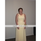 Sheath/Column Scoop Floor-length Chiffon Bridesmaid Dress