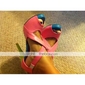 Leatherette Upper Gladiator Sandals Stiletto Heel Shoes More Colors