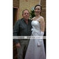 Princess A-line Floor-length Satin with Bow Wedding Dress
