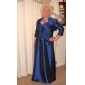 A-line Sweetheart Floor-length Taffeta Mother of the Bride Dress With A Wrap 
