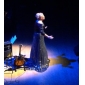 A-line V-neck Court Train Satin And Sequined Evening Dress inspired by Oprah Winfrey at the 83rd Oscar