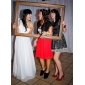 Clearance!Sheath/ Column One Shoulder Floor-length Chiffon Evening Dress