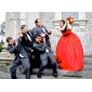 Ball Gown Strapless Floor-length Taffeta Prom/ Evening Dress
