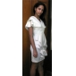 TS Nude Ruffle Dress