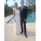 Clearance!Sheath/ Column One Shoulder Floor-length Chiffon Evening Dress