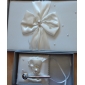 Ivory Wedding Guest Book And Pen Set With Pearl Accents