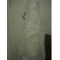 Trumpet/ Mermaid One Shoulder Court Train Taffeta Wedding Dress
