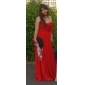 Chiffon A-line Off-the-shoulder Court Train Evening Dress inspired by Camilla Belle