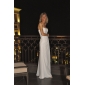 Trumpet/ Mermaid Halter Floor-length Stretch Satin/ Chiffon Evening Dress