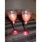 Rococo Handpainted Toasting Flutes (set of 2)