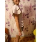 TS Nude Ruffle Dress