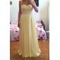Sheath/ Column Sweetheart Floor-length Chiffon Evening Dress