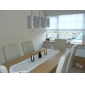 Crystal Drop Pendant Light with 3 Lights in Cylinder Style