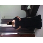 Sheath/ Column Strapless Floor-length Chiffon Bridesmaid/ Wedding Party Dress With A Wrap