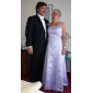 Sheath/ Column Spaghetti Straps Floor-length Satin Bridesmaid/ Wedding Party/ Evening Dress