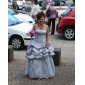 Ball Gown Strapless Floor-length Taffeta Prom Dress